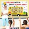 Back to School Bulletin Board Decoration Set School Bus Cutouts DIY Photo Crafts Colorful School Bus Cut-Outs Yellow Bus Bulletin Board Borders for School Offices Teacher Classroom Decor
